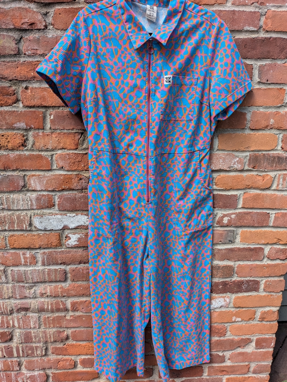 Lucy & Yak '80S Animal Print Jumpsuit Size 12 US